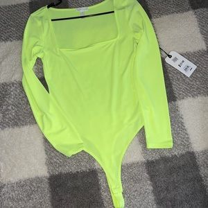 Women’s bodysuit neon green